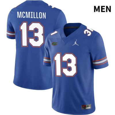 Men's Florida Gators #13 Donovan McMillon NCAA Jordan Brand Royal NIL 2022 Authentic Stitched College Football Jersey HYC7062AF